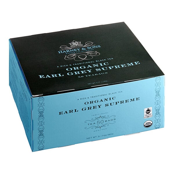 Harney & Sons Organic Earl Grey Tea Bags - 300/Case