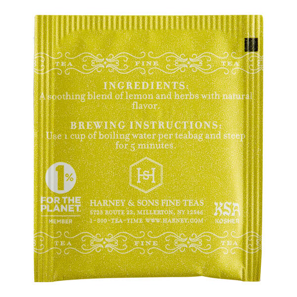 Harney & Sons Lemon Herbal Tea Bags - 300/Case