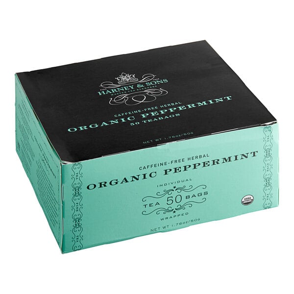 Harney & Sons Organic Peppermint Herbal Tea Bags - 300/Case