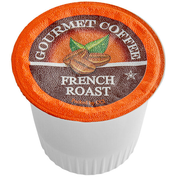Caffe de Aroma French Roast Coffee Single Serve Cups - 96/Case