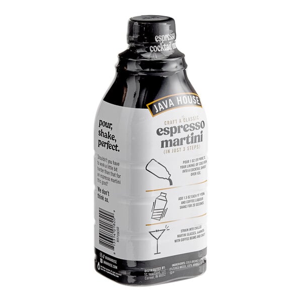 Java House Cold Brew Espresso Martini Mix 4:1 Concentrate 32 fl. oz. - 6/Case