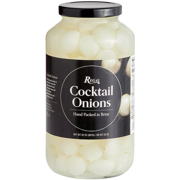Regal 32 oz. Cocktail Onions - 12/Case