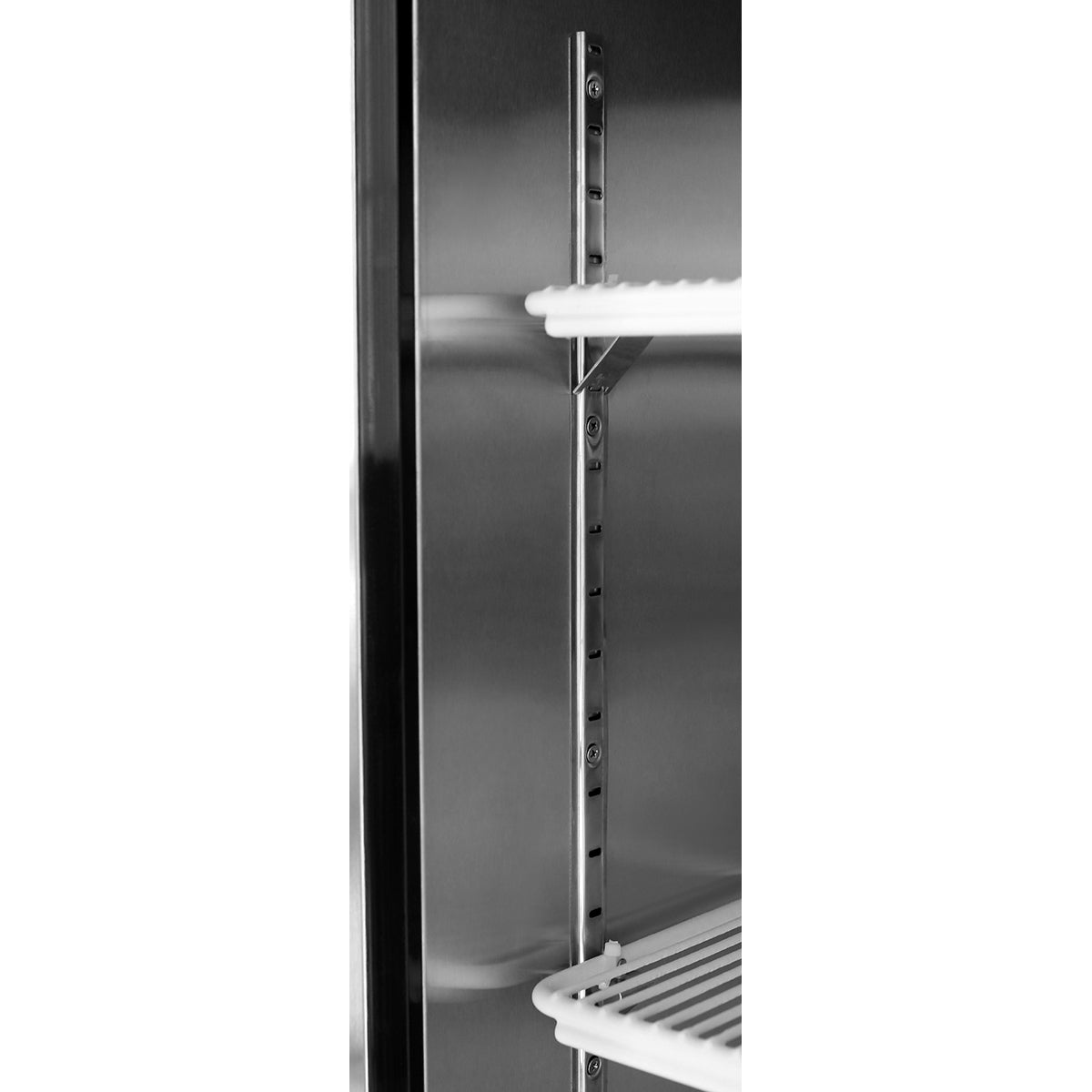 Atosa MCF8701GR Bottom Mount Freezer Merchandiser 26.97"W x 31.5"D x 84.06"H w/Self-Closing Glass Door w/Lock