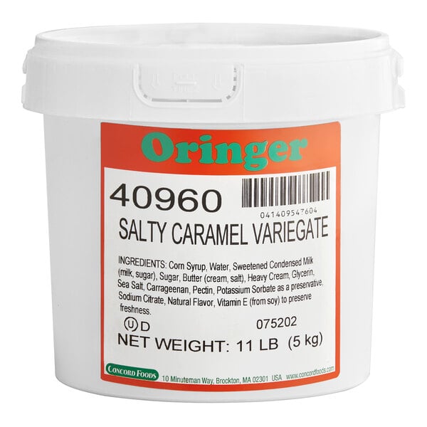 Oringer Salty Caramel Variegate 11 lb. - 2/Case