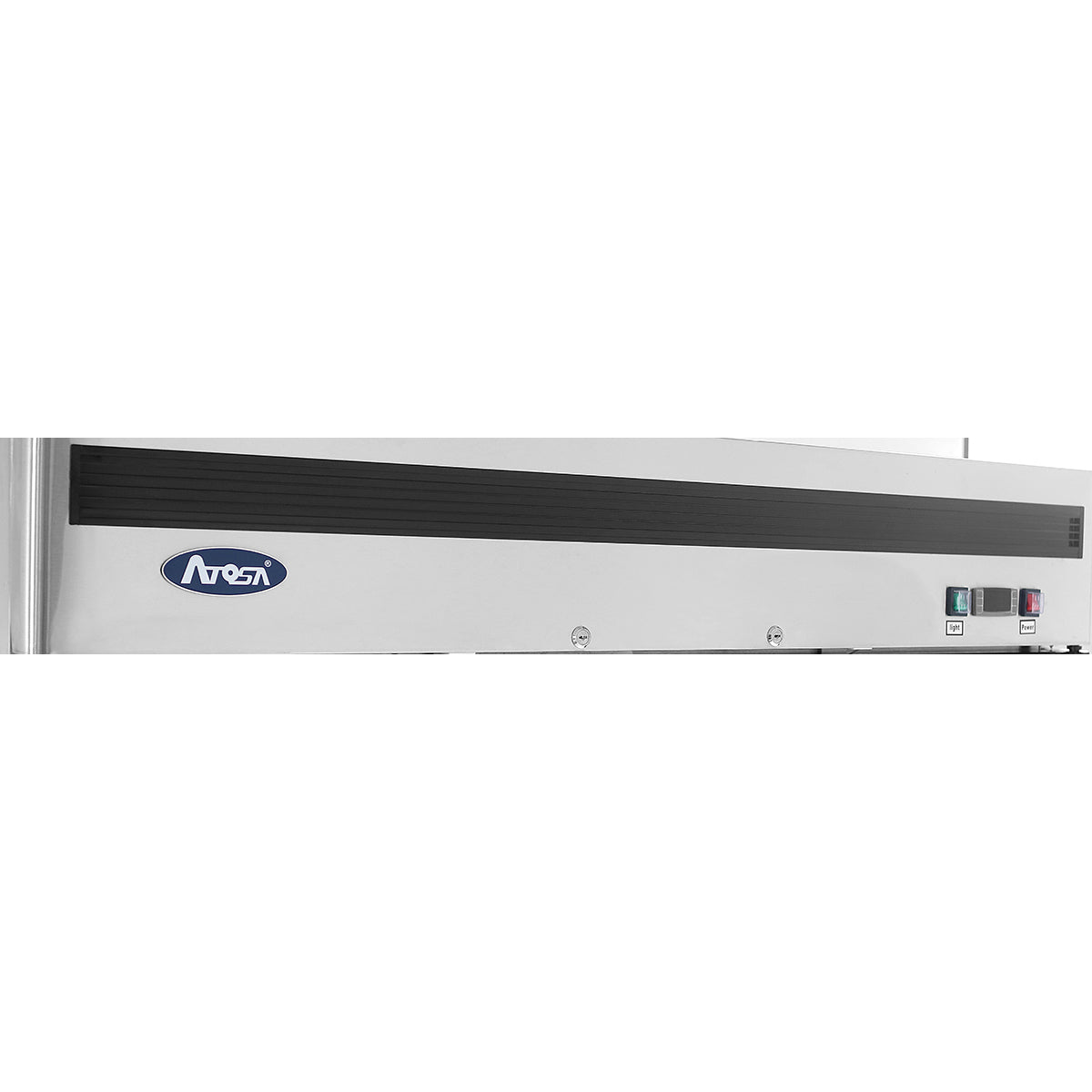 Atosa MCF8703GR 2-Section Bottom Mount Freezer Merchandiser 54.41"W x 31.5"D x 84.06"H w/2 Self-Closing Glass Doors w/Locks
