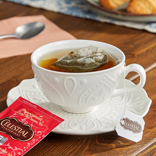 Celestial Seasonings Peppermint Herbal Tea Bags - 150/Case