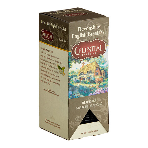 Celestial Seasonings Devonshire English Breakfast Black Tea Bags - 150/Case