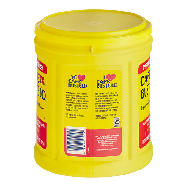 Cafe Bustelo Espresso Ground Coffee Can 36 oz. - 6/Case