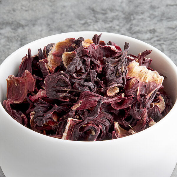 Davidson's Organic Hibiscus Flowers Whole Herbal Loose Leaf Tea 1 lb. - 20/Case