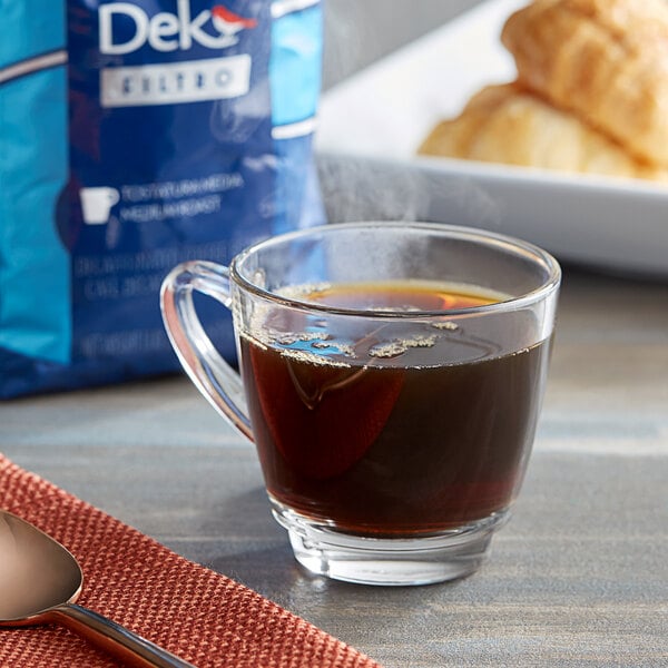 Lavazza Dek Filtro Decaf Whole Bean Filter Coffee 1.1 lb. - 12/Case