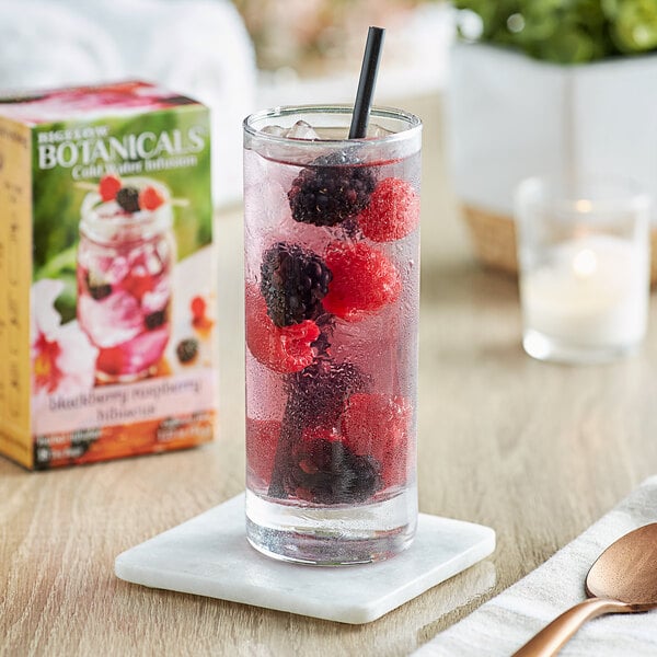 Bigelow Botanicals Blackberry Raspberry Hibiscus Cold Water Infusion Tea Bags - 108/Case