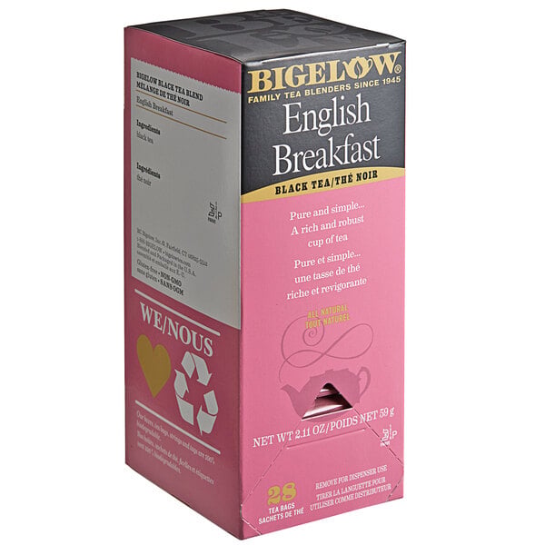 Bigelow English Breakfast Tea Bags - 168/Case