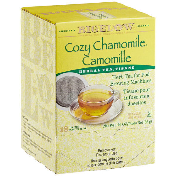 Bigelow Cozy Chamomile Herbal Tea Single Serve Pods - 108/Case