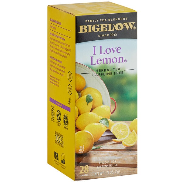 Bigelow I Love Lemon Herbal Tea Bags - 168/Case