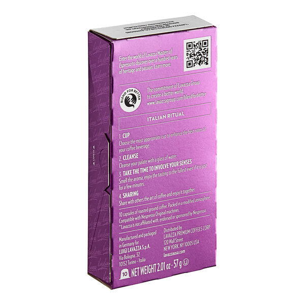 Lavazza Espresso Maestro Intenso Single Serve Capsules for Nespresso* Original Machines - 60/Case