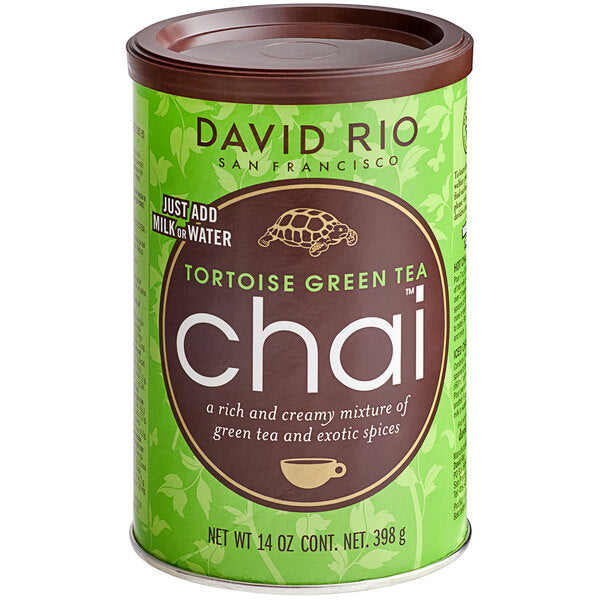 David Rio Tortoise Green Tea™ Chai Tea Latte Mix 14 oz. - 6/Case