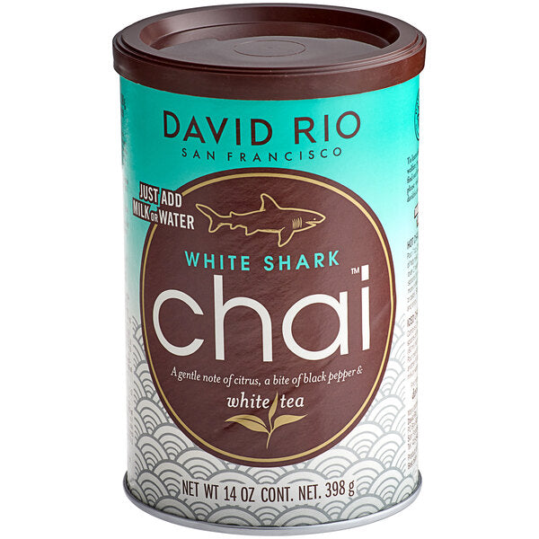 David Rio White Shark Chai™ Tea Latte Mix 14 oz. - 6/Case