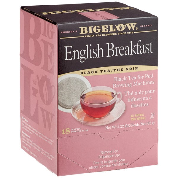 Bigelow English Breakfast Tea Single Serve Pods - 108/Case