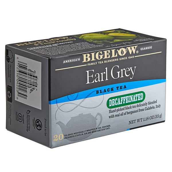 Bigelow Earl Grey Decaffeinated Tea Bags - 120/Case