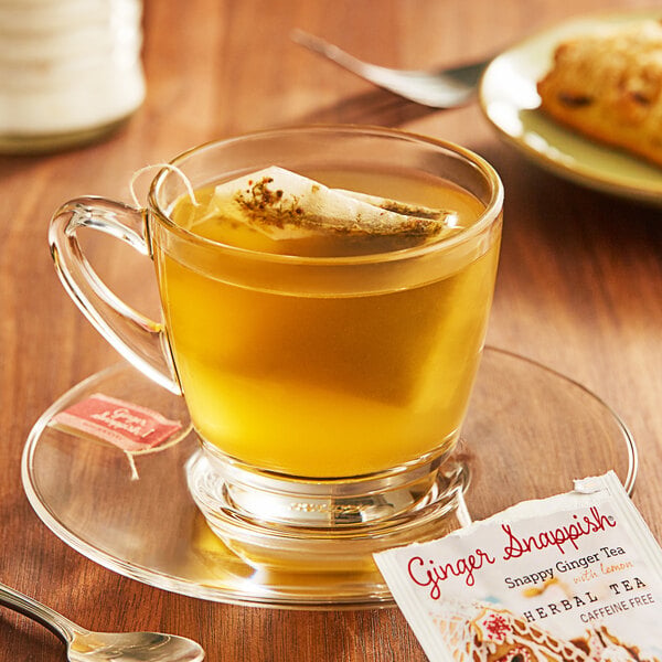 Bigelow Ginger Snappish Herbal Tea Bags - 108/Case