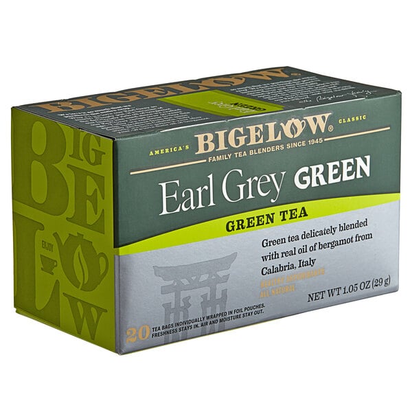 Bigelow Earl Grey Green Tea Bags - 120/Case
