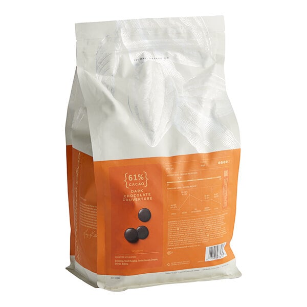 Guittard Lever du Soleil 61% Semi-Sweet Wafers 6.6 lb. - 2/Case