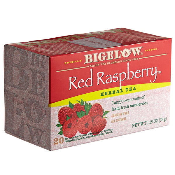 Bigelow Red Raspberry Herbal Tea Bags - 120/Case