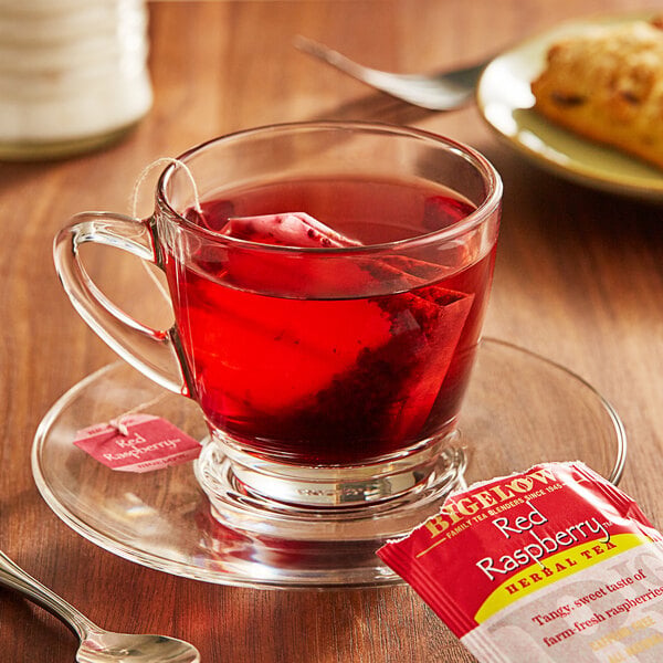 Bigelow Red Raspberry Herbal Tea Bags - 120/Case