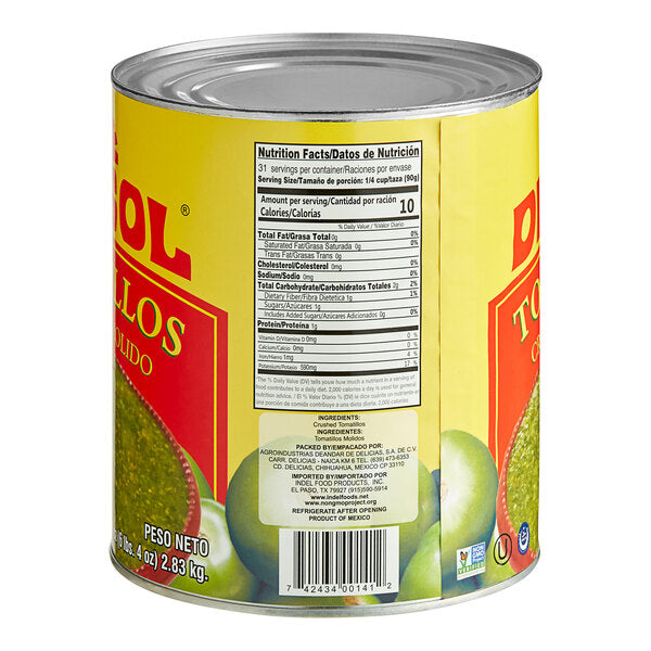 Del Sol Crushed Tomatillos #10 Can - 6/Case