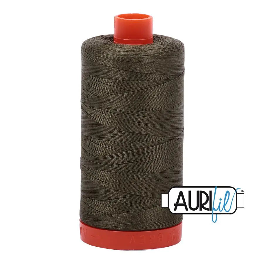 Cotton Thread 50wt Army Green Large Spool