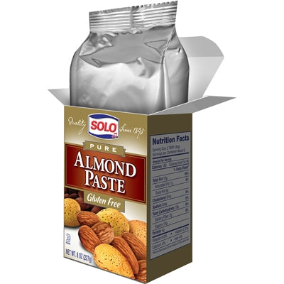 Solo Pure Almond Paste - 8 Ounce Box