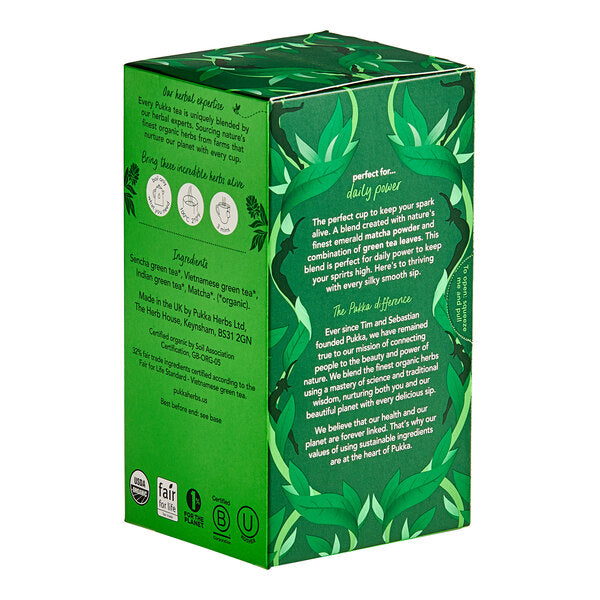Pukka Organic Supreme Matcha Green Tea Bags - 80/Case