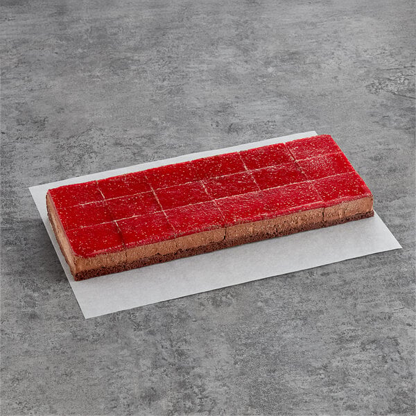 White Toque Gluten-Free Vegan Chocolate and Berry Cake Slice 3.2 oz. - 36/Case