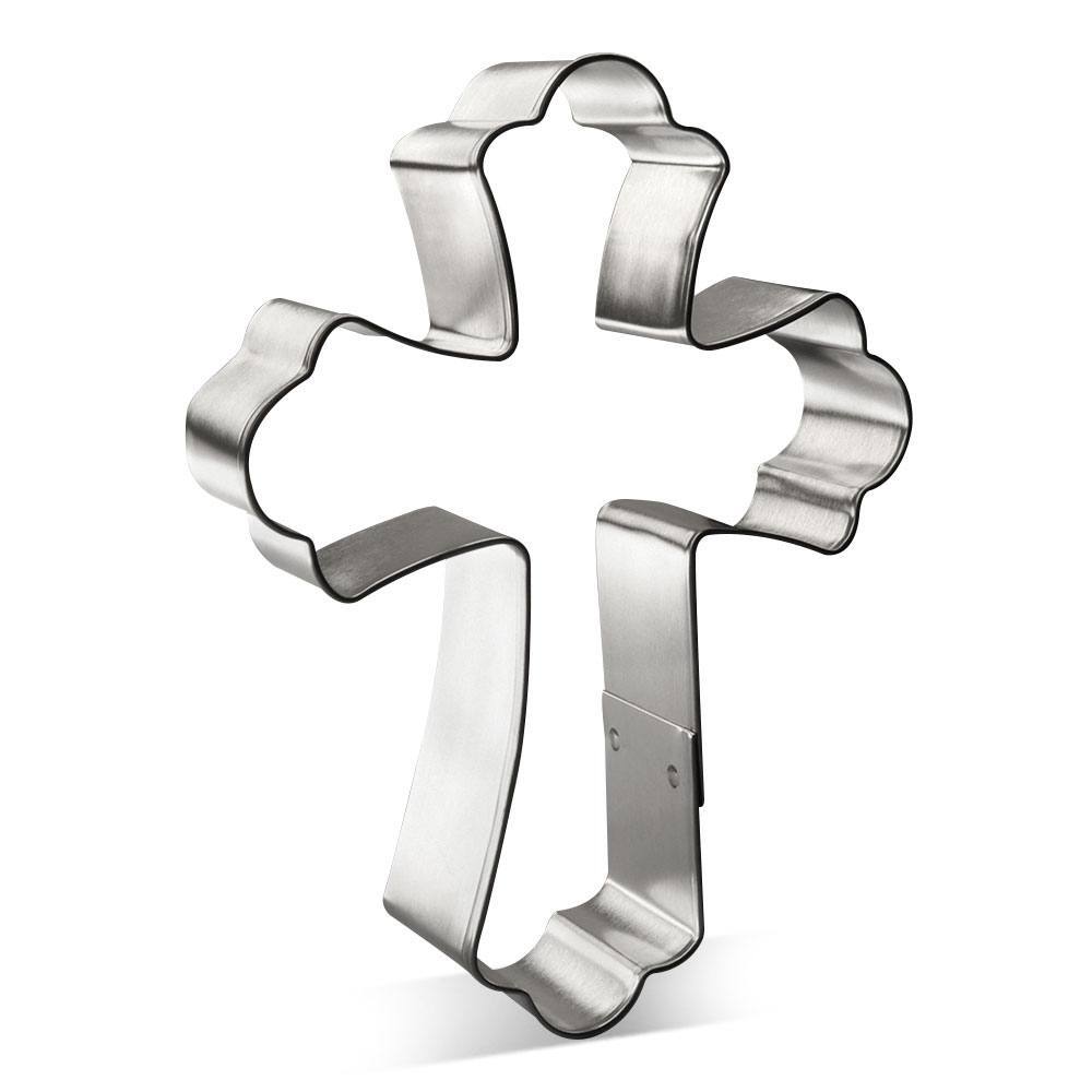 Fancy Cross Cookie Cutter 5 in B1296