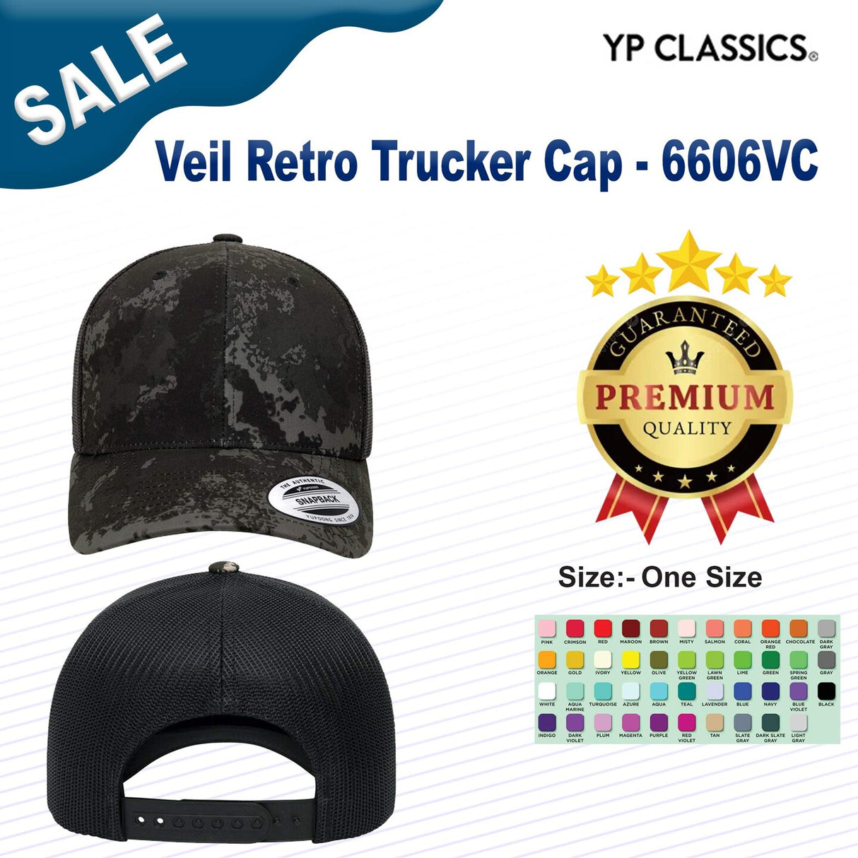 YP Classics® Veil Retro Trucker Cap