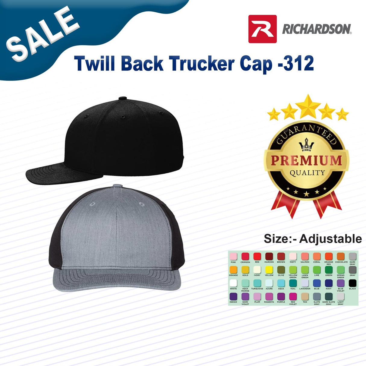 Richardson® Twill Back Trucker Cap