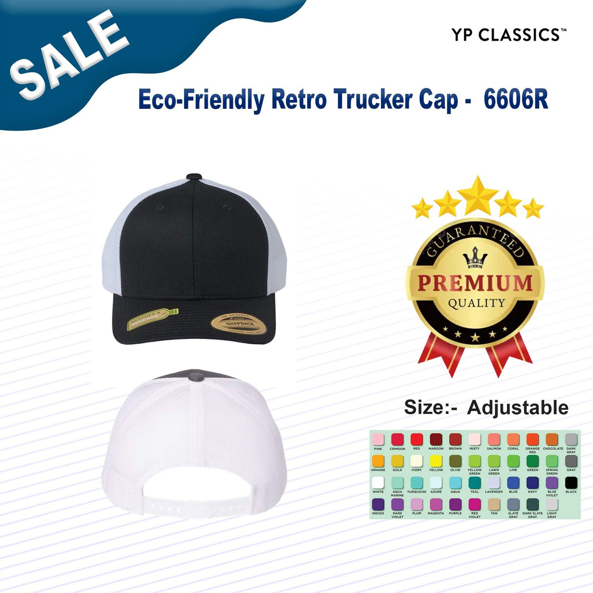 YP Classics® Eco-Friendly Retro Trucker Cap