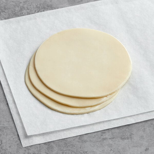 White Toque Ready-to-Fry Empanada Dough Disc 5 1/2" - 240/Case