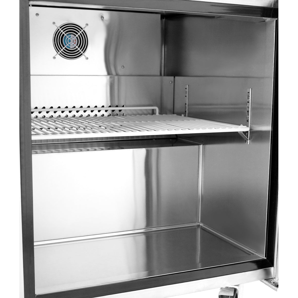Atosa MGF8401GR Rear Mount Undercounter Refrigerator 27-9/16"W x 30"D x 34-1/8"H with Solid Door