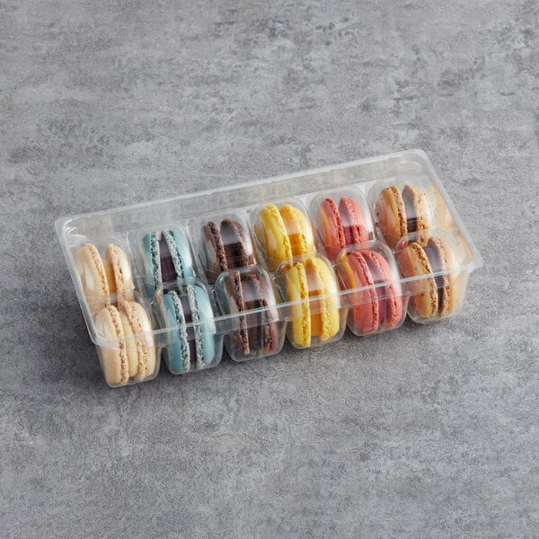 White Toque American Edition Assorted Macarons - 96/Case