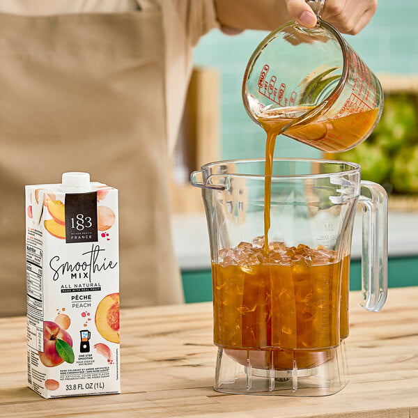 1883 Maison Routin Peach Smoothie Mix 1 Liter - 8/Case