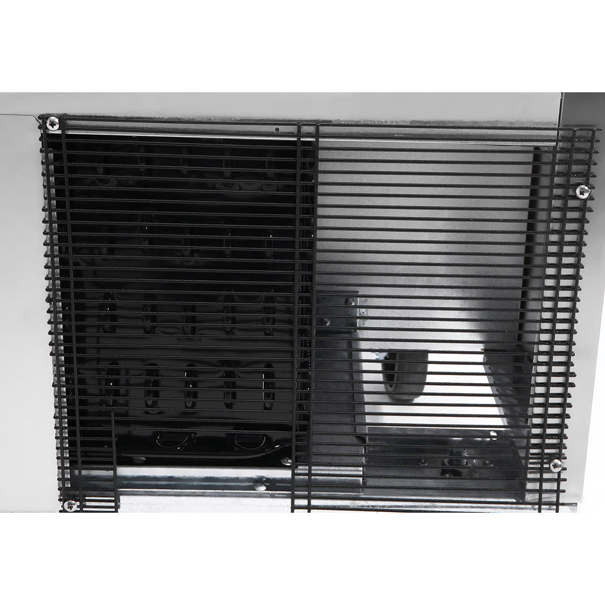Atosa MGF8403GR Two Section Rear Mount Undercounter Refrigerator 60-1/4"W x 30"D x 34-1/8"H with 2 Solid Doors