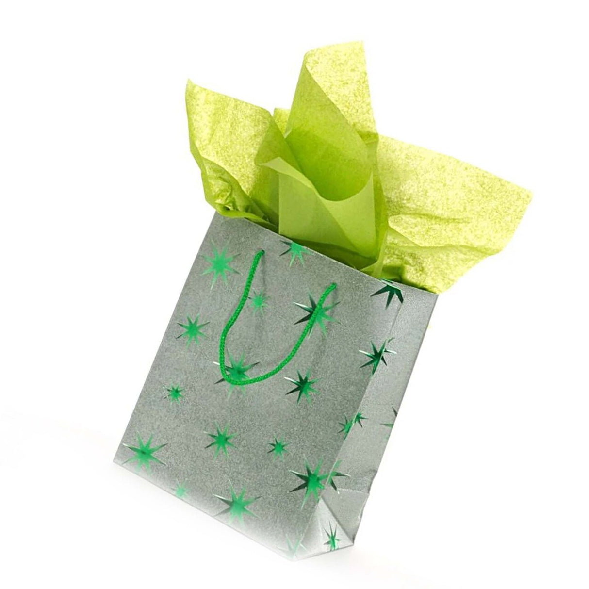 Stylish Metallic Star Tote 7.88" x 4.5" x 9.75"