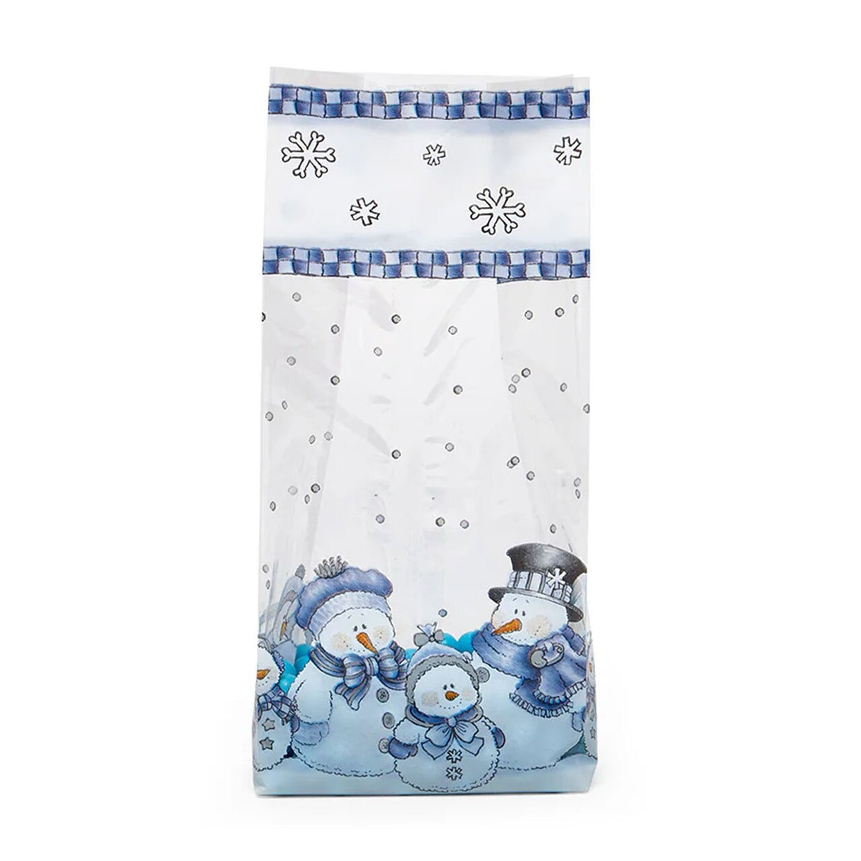 Holiday Pattern Cello Bags for Gifts 4” x 2.5” x 9.5”