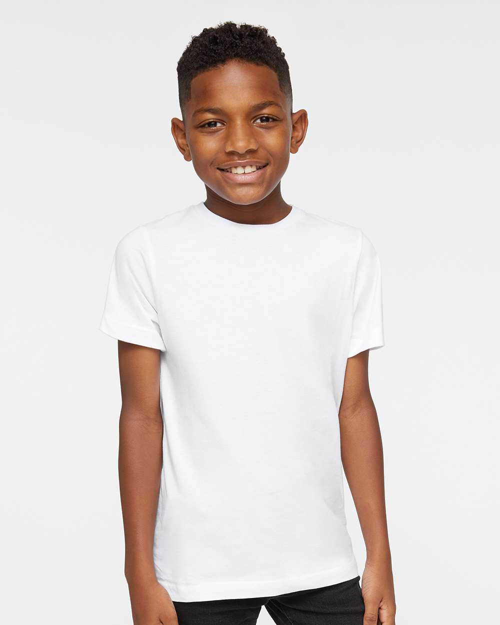 Youth Fine Jersey Crewneck Short Sleeve Tee