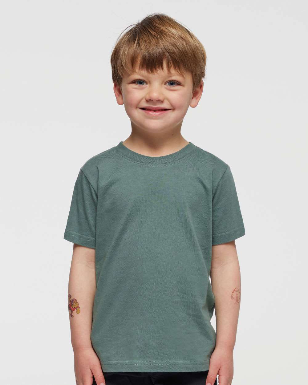 RADYAN® Toddler Fine Crewneck Short Sleeve Jersey Tee - 3321