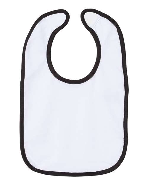 RADYAN® Infant Contrast Trim Premium Jersey Bib - 1004