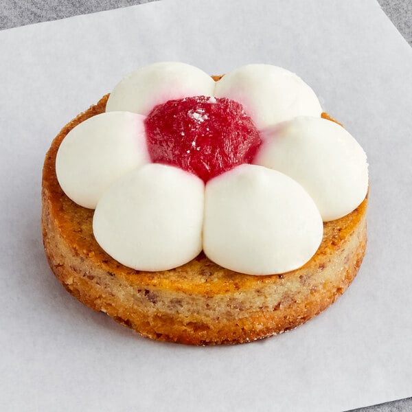 White Toque Gluten-Free Cheese and Raspberry Tartlet 3.5 oz. - 20/Case