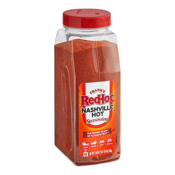 Frank's RedHot Nashville Hot Seasoning 17.64 oz. - 6/Case