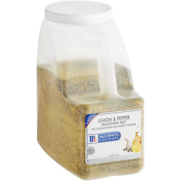 McCormick Culinary Lemon and Pepper Seasoning Salt 7.5 lb. - 3/Case